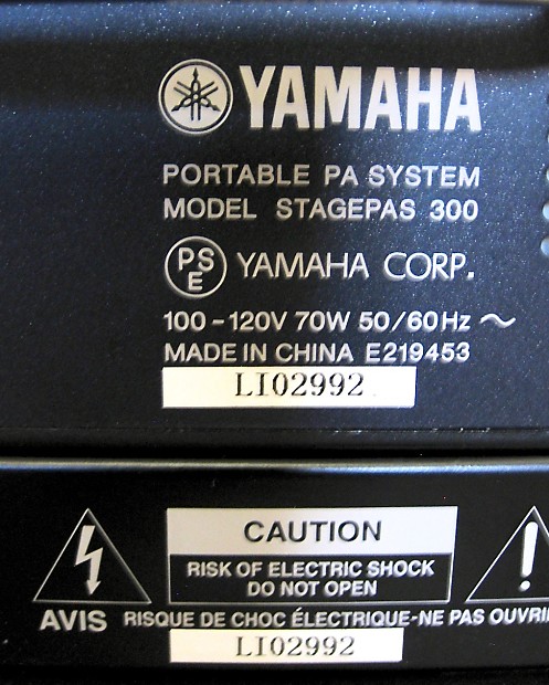Yamaha Stagepas 300 Portable PA 90s