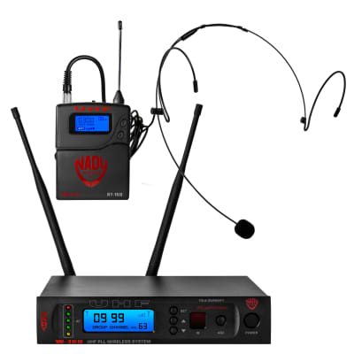 Nady W-1KU-HM10 True Diversity 1000-Channel UHF Wireless Headset Microphone System