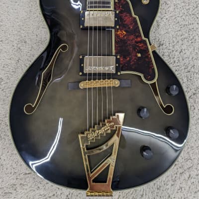 D'ANGELICO Excel DH 6 String Grey Black Finish electric guitar #DAEDHGRBGT #3 image 3