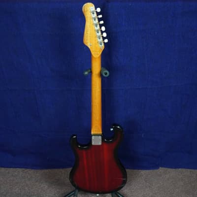 Teisco Electric Guitar 1960s Cherry Burst image 4