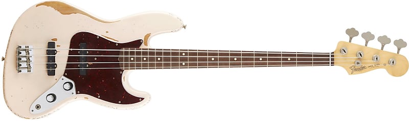Fender Flea Jazz Bass Rosewood Fingerboard Roadworn Shell Pink 0141020356 SERIAL NUMBER MX22302831 - 8.6 LBS image 1