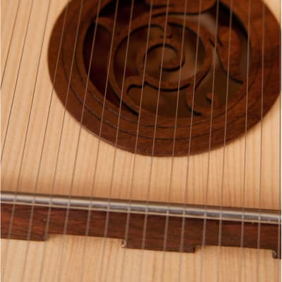 Roosebeck PSRARL Alto Rounded Psaltery Left-Handed with Psaltery bow, Tuning Tool & Rosin image 6