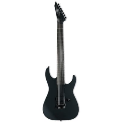 ESP LTD M-7HT Baritone Black Metal Black Satin 7-String for sale