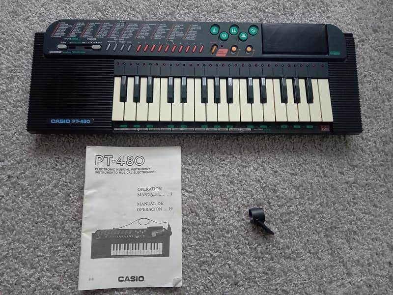 【良品】1980年代　CASIO PT-480 電子ピアノ　箱付　ボイスチェンジ 良品】昭和 1980年代 CASIO PT-480 電子ピアノ ボイスチェンジ