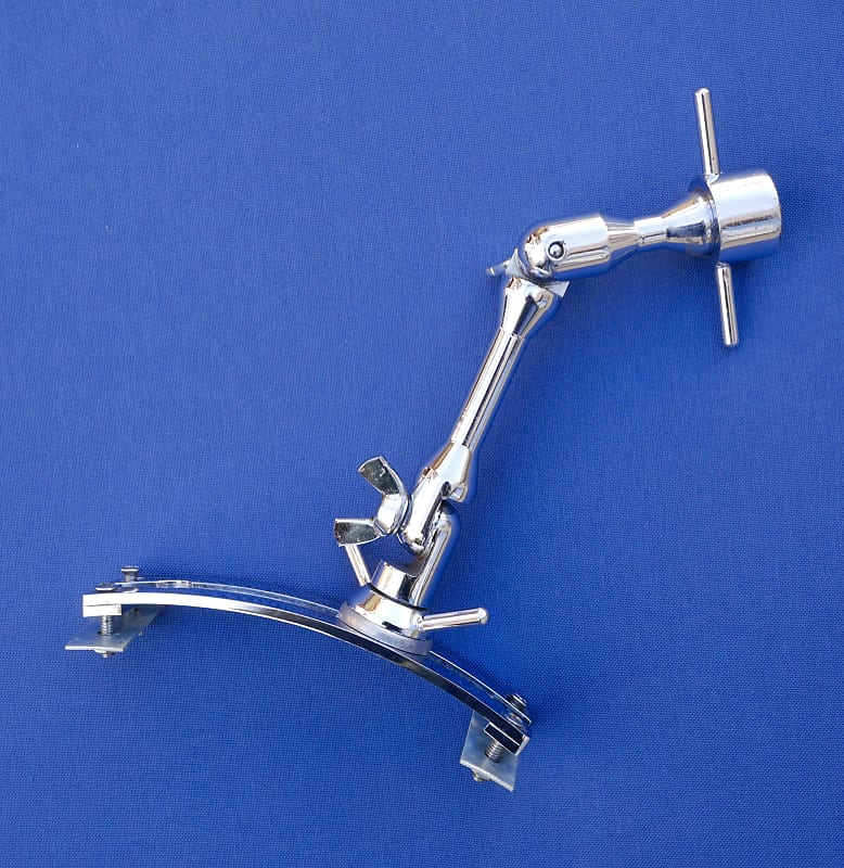 Hayman Vibrasonic Single Tomholder Tom Mount Complete + Rail + Bracket - Ultra Rare image 1