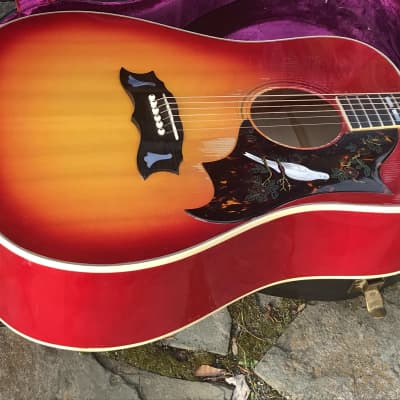 1974 Gibson Dove  Cherry Sunburst image 12