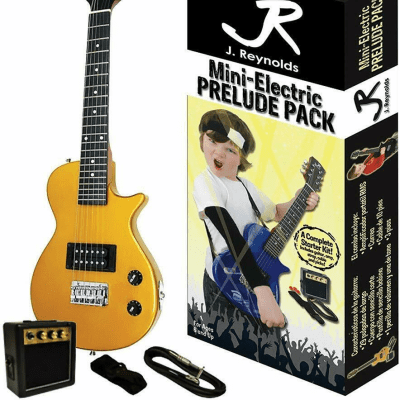 J Reynolds Mini Electric Guitar Prelude Starter Pack Gold