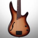 Ibanez SRH500F Bass Workshop Fretless Electric Bass - Natural Brown Burst