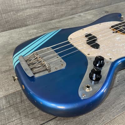 Fender Mustang Bass 1973 Competition Blue image 5