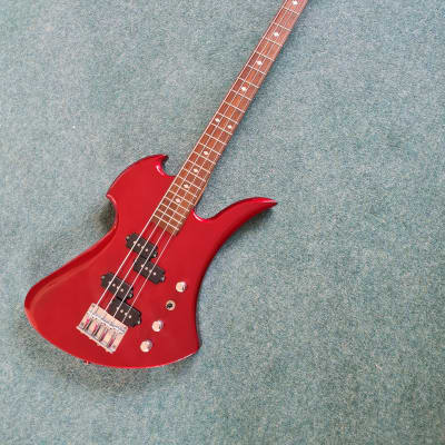 BC Rich Mockingbird 360 JE Bass  2001 - Japanese Edition - Red Metallic image 1