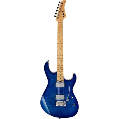 Cort G290 Double Cutaway 6-String Electric Guitar Bright Blue Burst image 2