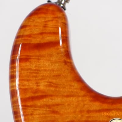 Jerzy Drozd Stratocaster 1996 Trans Amber-Orange image 7