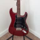 Fender American Deluxe Stratocaster Mahogany HSS 2006 Trans Crimson Red
