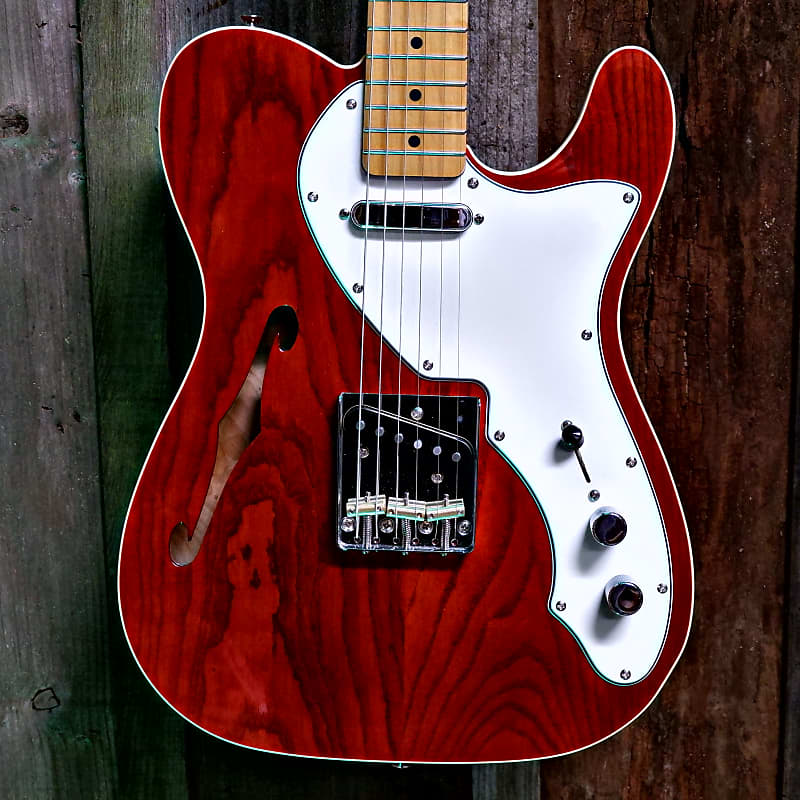Keith Holland Custom T-NS-Thinline #1291 - Translucent Wine Red image 1