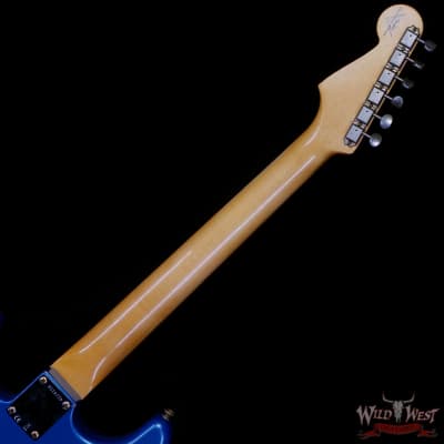 Fender Custom Shop 1962 Stratocaster Hand-Wound Pickups AAA Dark Rosewood Slab Board Relic Lake Placid Blue 7.65 LBS image 5