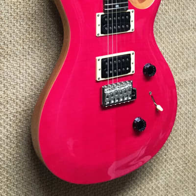 PRS SE Custom 24 Electric Guitar, Bonnie Pink, Maple Cap/Neck, Mahogany, 85/15s PUs, Gig Bag. image 4