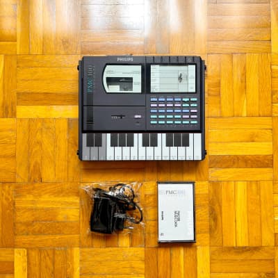 Philips PCM-100 (1988) FM Synthesizer and Personal Music Composer! With original data tape and a compatible brand-new power supply! Super rare! image 2