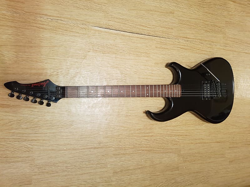 Aria Pro II RS Wildcat 1980s Black with one humbucker and Push-pull : image 1