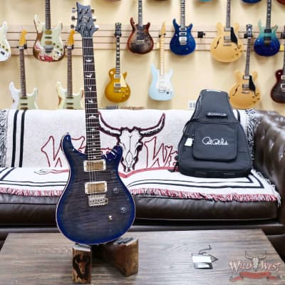Paul Reed Smith PRS Wild West Guitars Special Run CE 24 Painted Black Neck 57/08 Covered Pickups Faded Grey Black Blue Burst 7.50 LBS image 4
