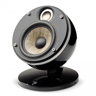 Focal Dome Flax 1.0 2-Way Compact Sealed Satellite Speaker, Single, Black image 1