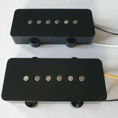 Jazzmaster set Alnico neck + bridge pickups black fits Fender image 1