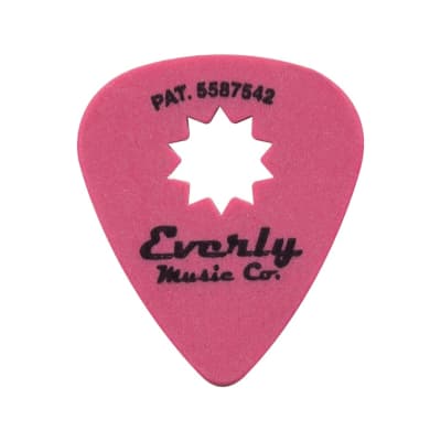 Everly Star Grip Guitar Pick Dozen Red .50 mm for sale
