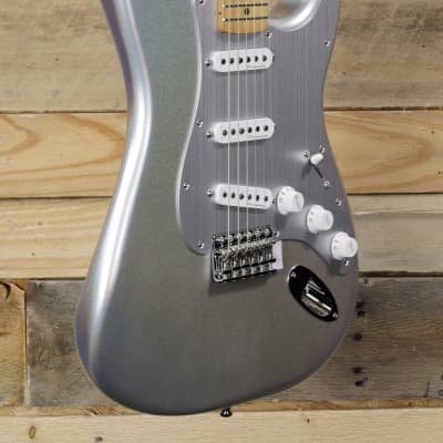 Fender H.E.R.  Stratocaster Electric Guitar Chrome Glow w/ Gigbag image 1