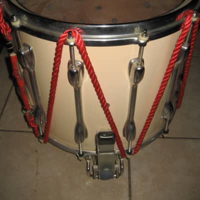 Slingerland Marching Snare Drum 80's~Cream~Very Nice~Off White~Vintage~ image 6