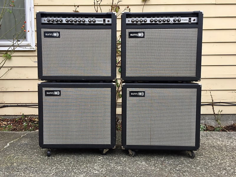 Sunn T50C Combo and Extension Cab Model T Fender 1990