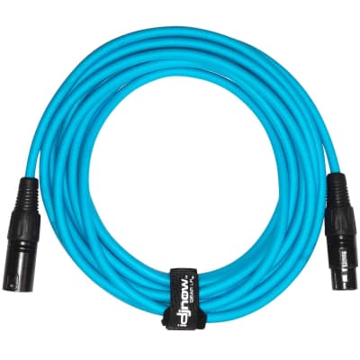 Sure-Fit 10ft Blue, Green & Orange XLR Male to XLR Female Cables (3 Pack) image 15