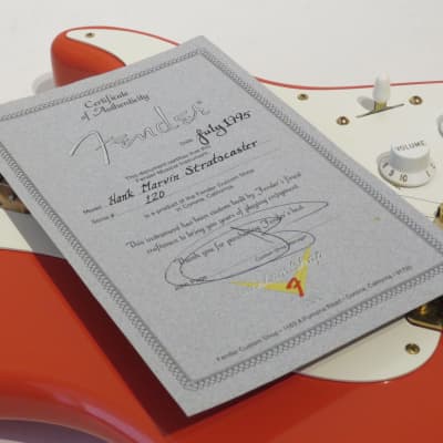 1995 Fender Custom Shop Hank Marvin Autograph Stratocaster only 64 Made image 22