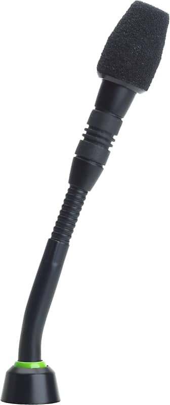 Shure MX405LP/C 5" gooseneck cardioid microphone with bi-color LED ring at the bottom image 1