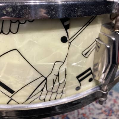 Ludwig & Ludwig - 14x5" (cut down)Top Hat and Cane Snare Drum 1940-1941 image 15