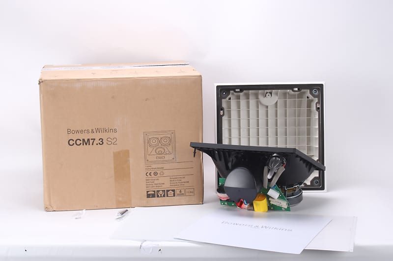 Bowers &amp; Wilkins CCM7.3 S2 In-Ceiling Speaker With Original Box, Grill, and Base  			