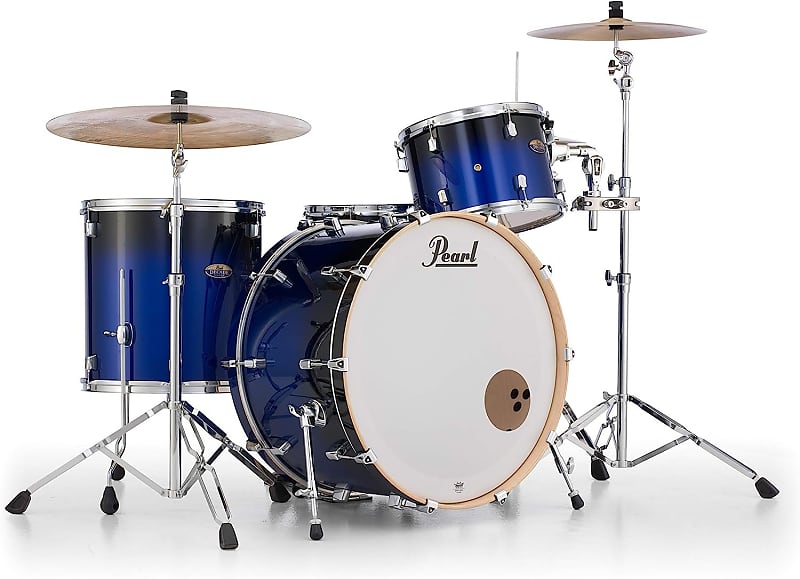 Pearl Decade Maple DMP943XP/C 3-piece Shell Pack - Gloss Kobalt Fade Lacquer image 1