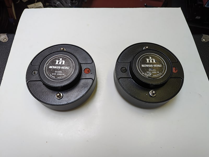 Matched Pair! Renkus Heinz 16 Ohm 3300 High Frequency 2" Throat Drivers - Look And Sound Great! image 1