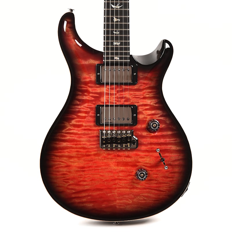 PRS Wood Library Custom 24 10-Top Quilt Blood Orange