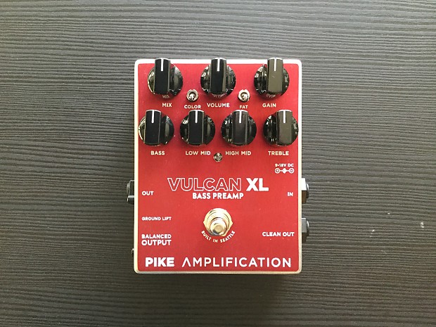 Pike Amplification Vulcan XL Bass Preamp & Overdrive