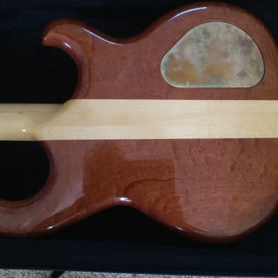 Left handed Alembic Spoiler 1992 Flame bass guitar image 5