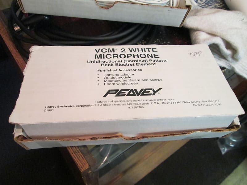 Peavey Choir Microphone NOS circa 2000s white VCM2 | Reverb