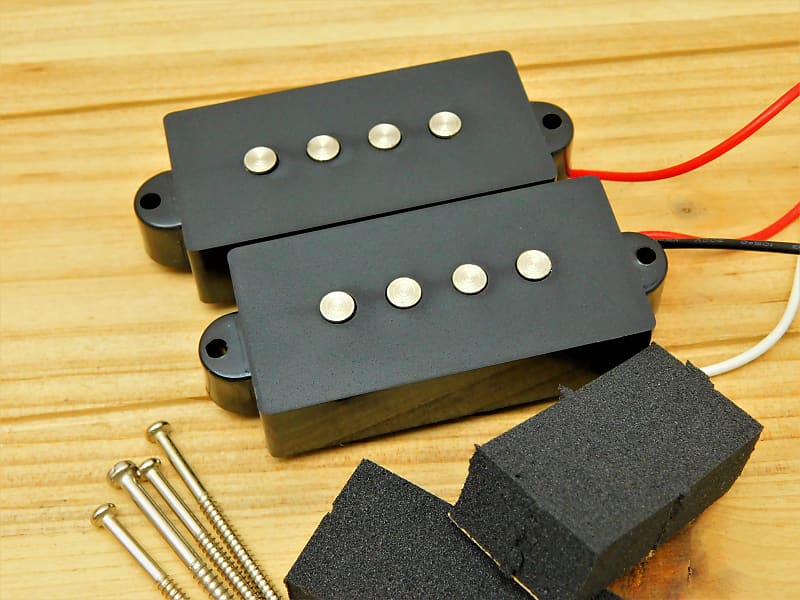 PU-JB-BE Black Bar Magnet Bridge Pickup for Jazz Bass