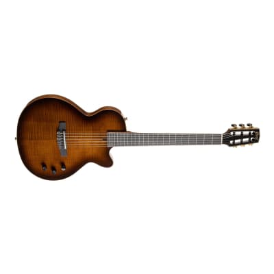 Cort Sunset Nylectric DLX Classical-Electro Guitar (Deluxe Tobacco Sunburst) for sale