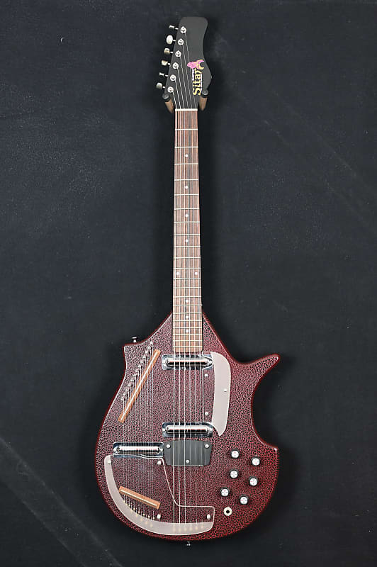 Jerry Jones Master Sitar from 1990 in red gator with hardcase image 1