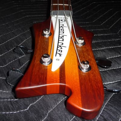 2023 Limited Edition Rickenbacker 4003 CB AUT Bass - SATIN Autumnglo - Checkerboard Binding image 10