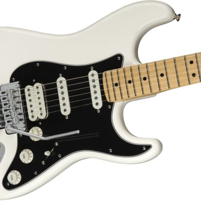 Fender Player Stratocaster Electric Guitar with Floyd Rose Maple FB, Polar White image 5