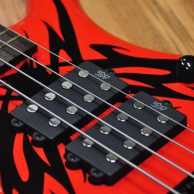 Warwick Corvette $$ Special Edition Tribal Red & Black image 7