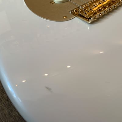 2021 Fender CS LTD Edition 75th Annie Stratocaster NOS Diamond White Pearl image 12