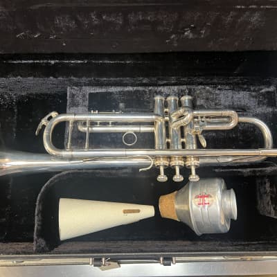 Vintage 1960's Donald E. Getzen DEG Signature Silver Trumpet