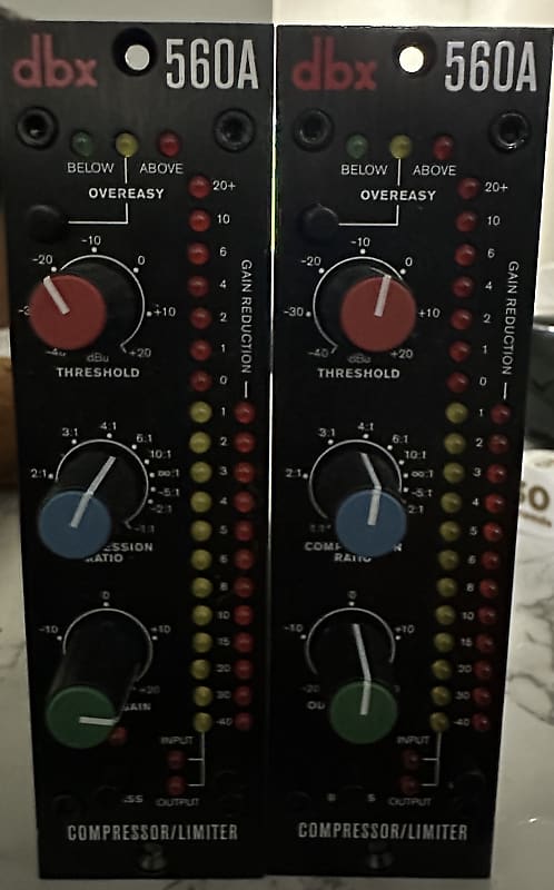 dbx 560A 500 Series Compressor Limiter Pair 2010s - Black | Reverb