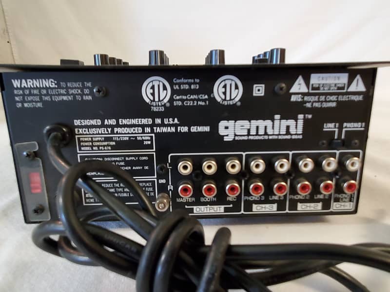 gemini ジェミニ PS 676 アナログ ステレオ プリアンプ ミキサー gemini ジェミニ PS 676 アナログ ステレオ プリアンプ ミキサー